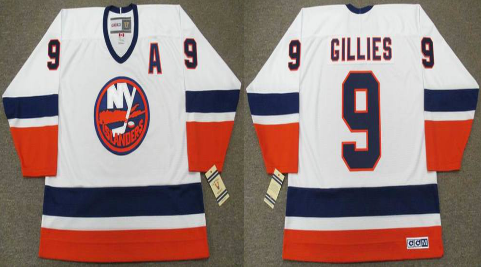 2019 Men New York Islanders 9 Gillies white CCM NHL jersey